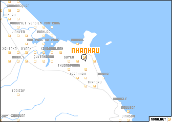 map of Nhân Hậu