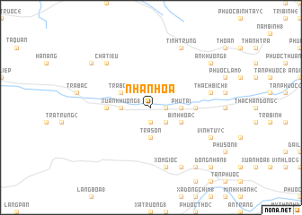 map of Nhân Hòa