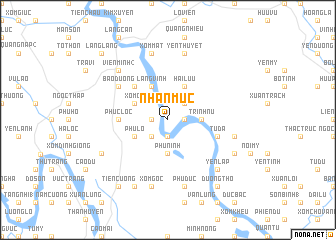 map of Nhân Mục