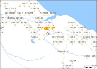 map of Nhân Mỹ