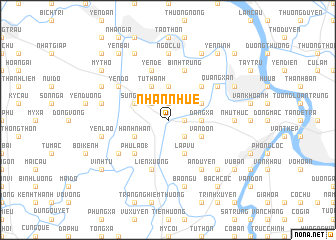 map of Nhân Nhuế