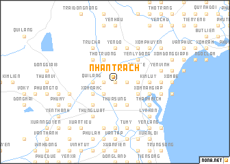 map of Nhân Trạch