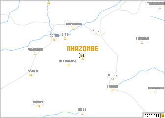 map of Nhazombe