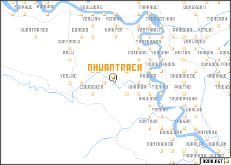 map of Nhuận Trạch