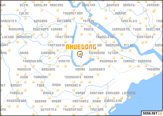 map of Nhue Ðông