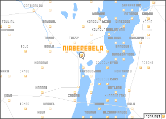 map of Niabéré Béla