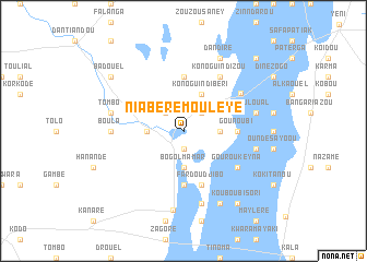 map of Niabéré Mouléyé