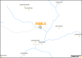 map of Niablé