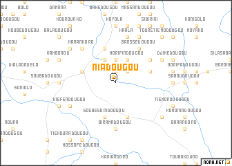 map of Niadougou