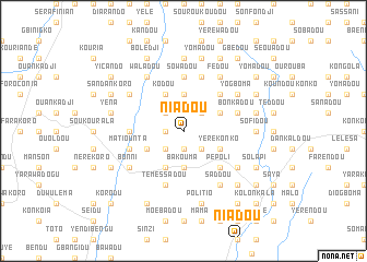 map of Niadou