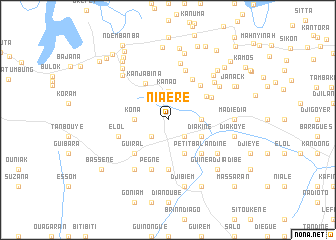 map of Niaéré