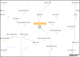 map of Niagané