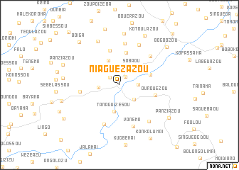 map of Niaguézazou