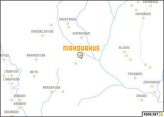 map of Niahouahué