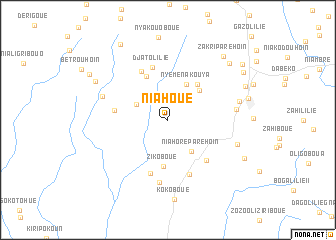 map of Niahoué