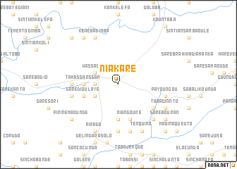 map of Niakaré