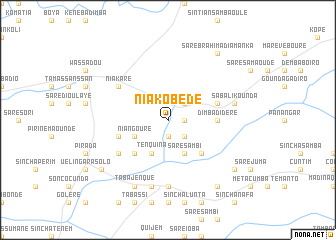 map of Niakobédé