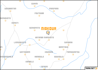 map of Niakoum