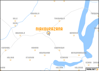 map of Niakourazana