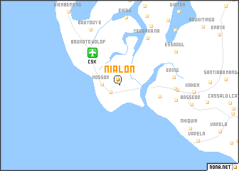 map of Nialon