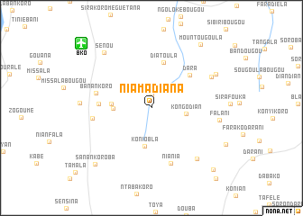 map of Niamadiana