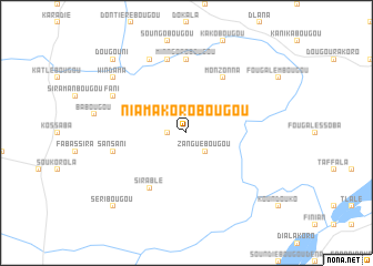 map of Niamakorobougou