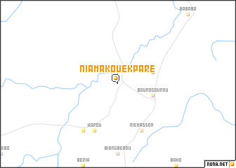 map of Niamakouèkparé