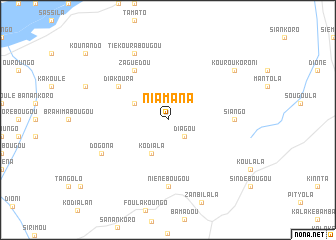 map of Niamana