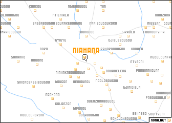 map of Niamana