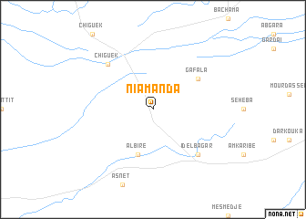map of Niamanda