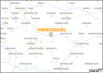 map of Niamandougou