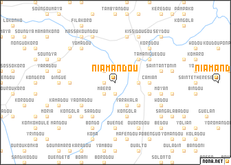 map of Niamandou
