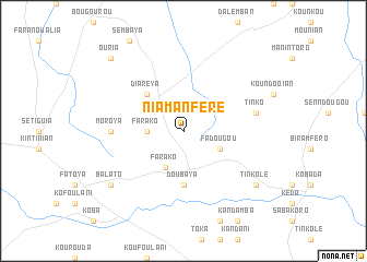 map of Niamanféré