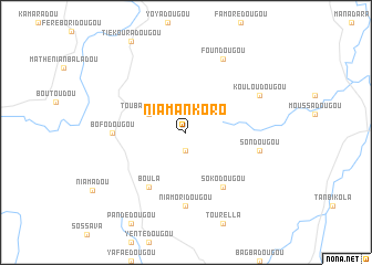 map of Niamankoro