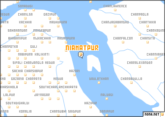 map of Niāmatpur