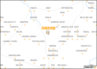 map of Niamina