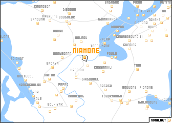 map of Niamone