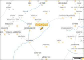 map of Niamoué