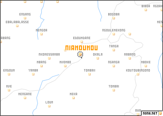 map of Niamoumou