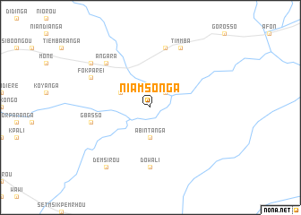 map of Niamsonga