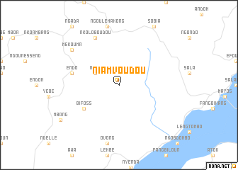 map of Niamvoudou