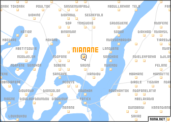 map of Nianane