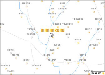 map of Nianankoro