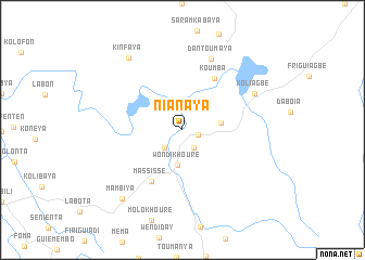 map of Nianaya