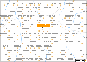 map of Niandan