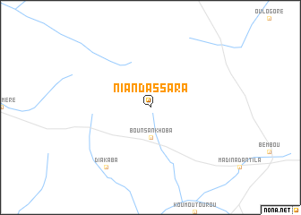 map of Niandassara