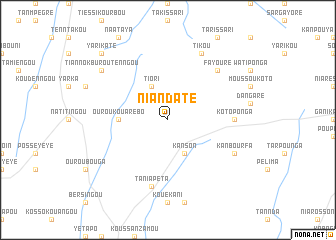 map of Niandaté