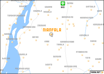 map of Nianfala