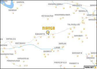 map of Nianga