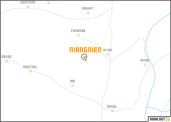map of Niang Nier